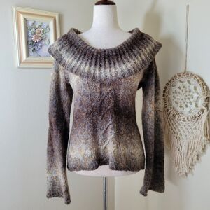 Elisabetta | Vintage Wool + Mohair Cowl Neck Sweater